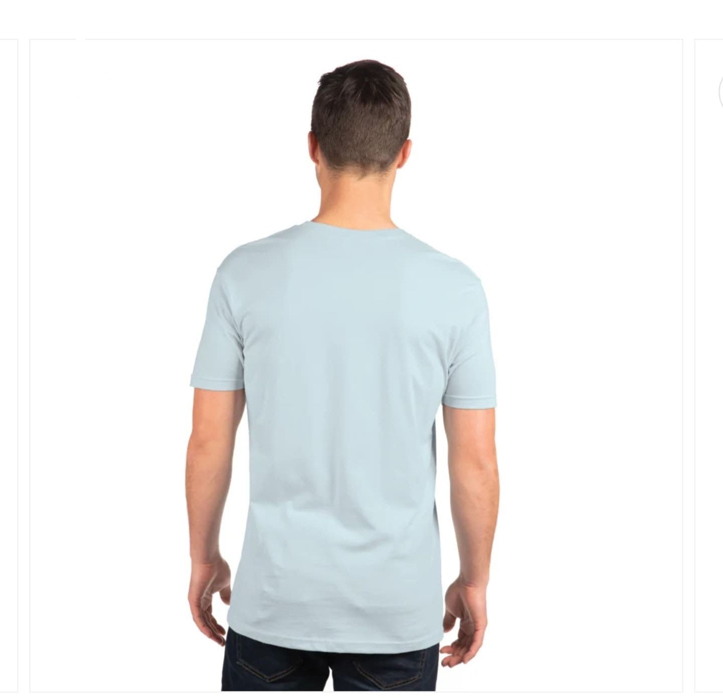 Men's Classic Crewneck Short-Sleeve T-Shirt in Light Powder Blue