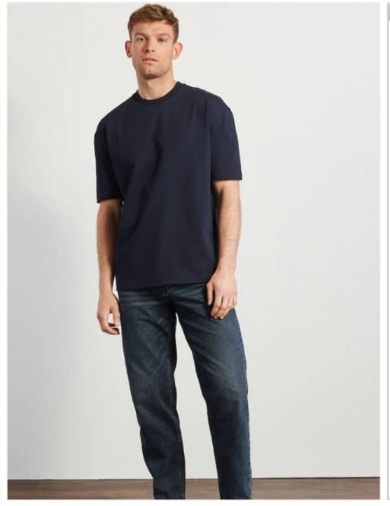 Men's Essential Crew Neck T-Shirt - Navy Blue