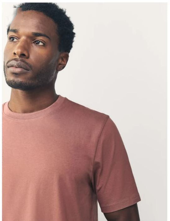 Men's Essential Crew Neck T-Shirt - Dusty Rose