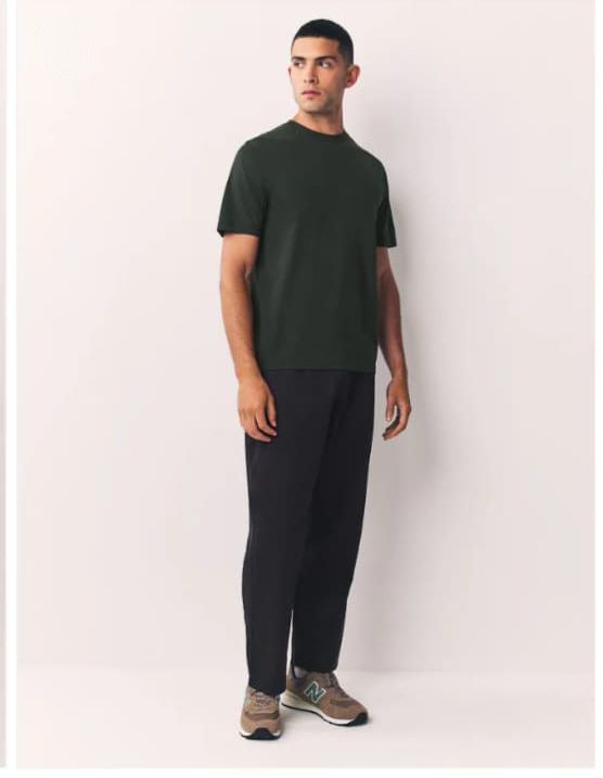 Men's Essential Crew Neck T-Shirt - Forest Green
