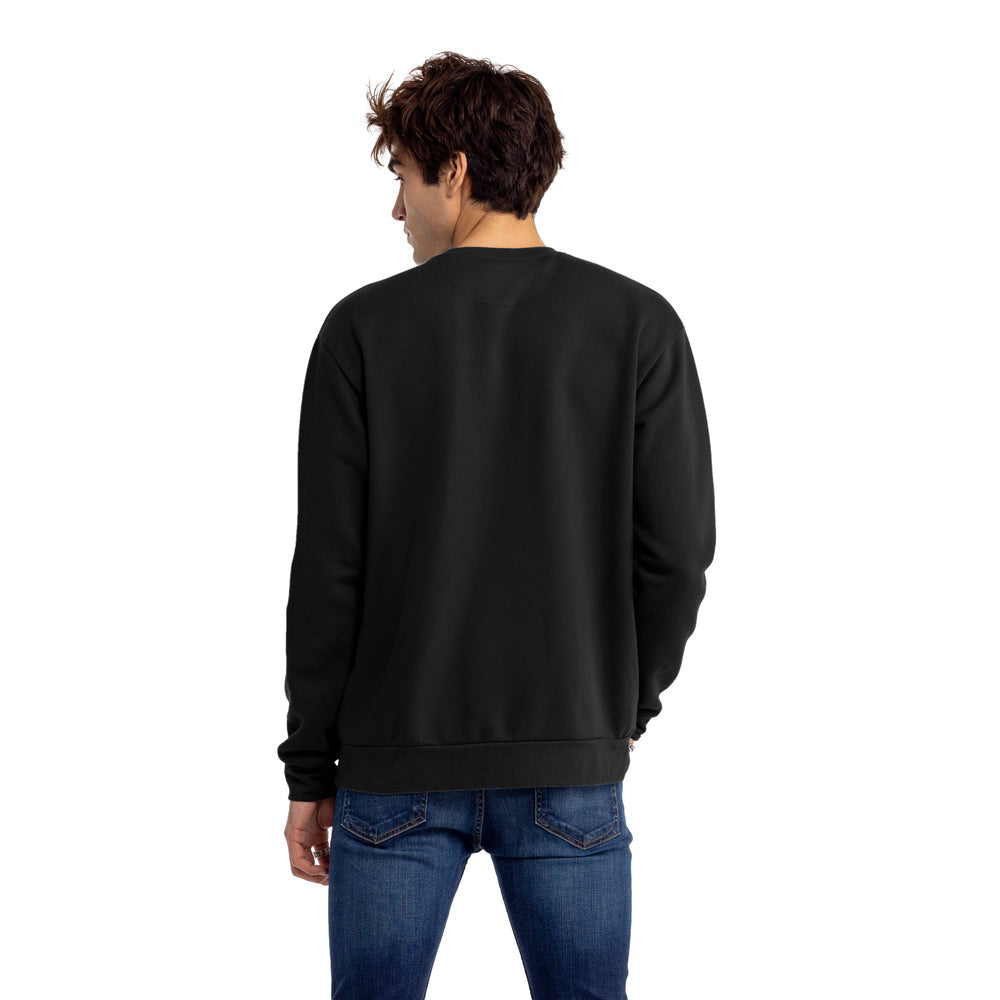 Classic Men's Crewneck Sweatshirt – Solid Black
