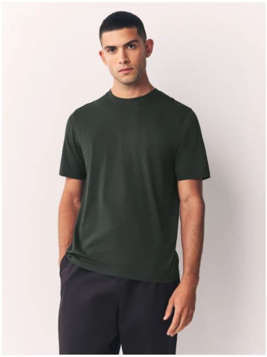 Men's Essential Crew Neck T-Shirt - Forest Green