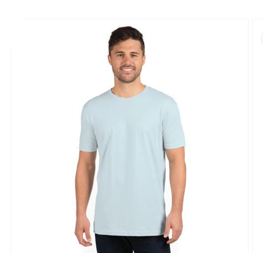 Men's Classic Crewneck Short-Sleeve T-Shirt in Light Powder Blue
