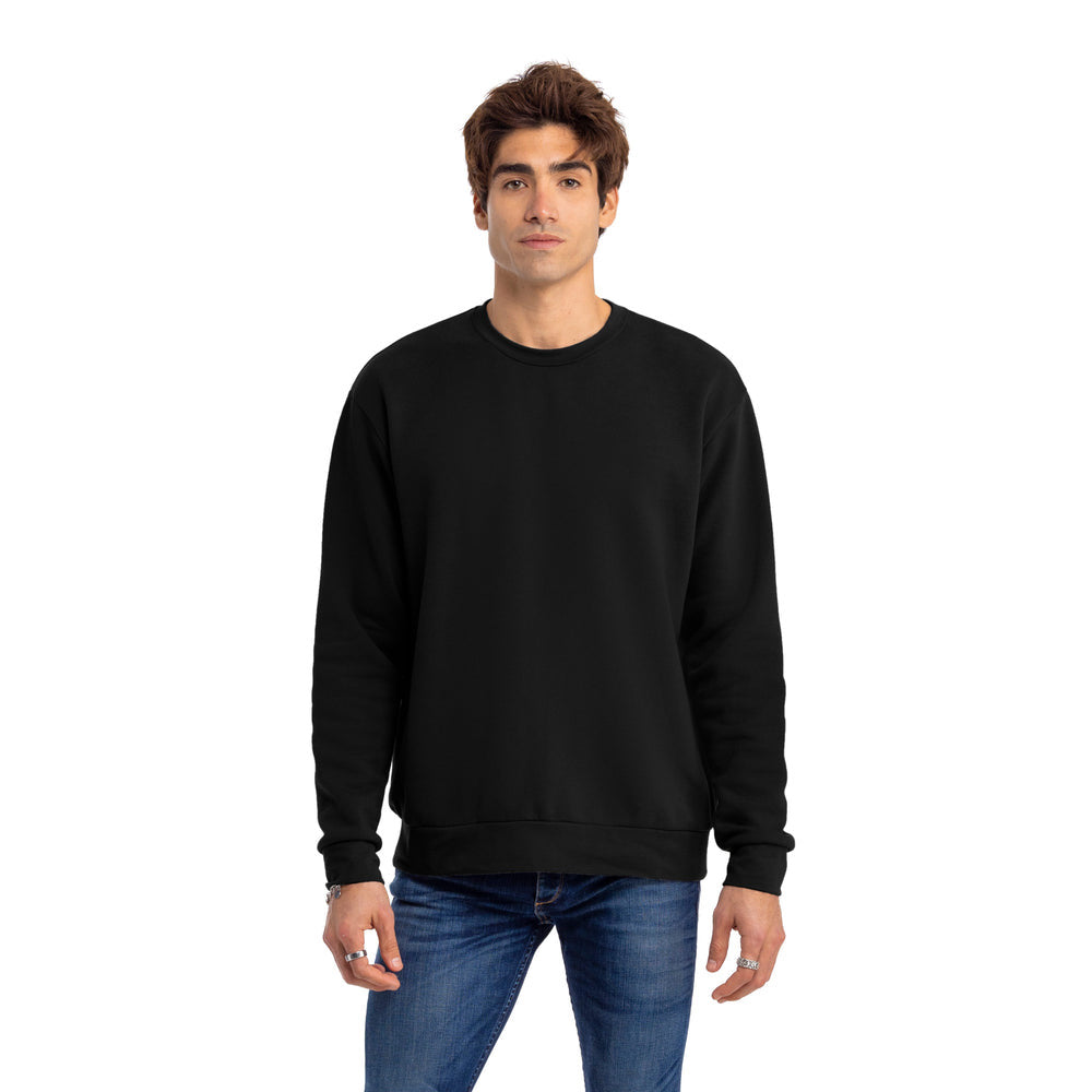 Classic Men's Crewneck Sweatshirt – Solid Black