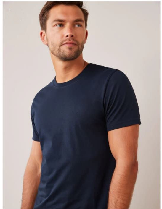 Men's Essential Crew Neck T-Shirt - Navy Blue