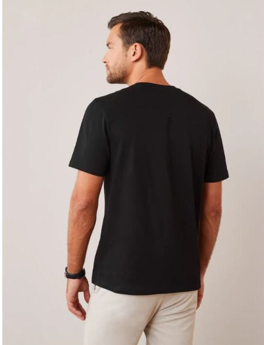 Men's Essential Classic Black Crew Neck T-Shirt