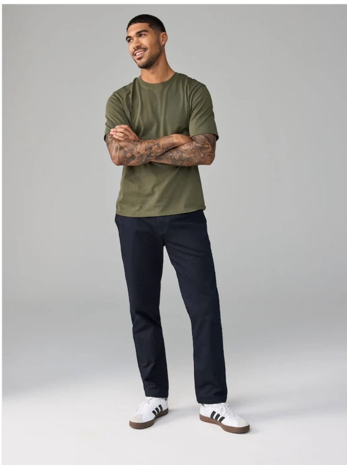 Men's Essential Crew Neck T-Shirt - Olive Green