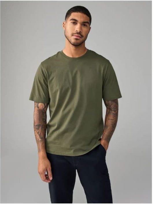 Men's Essential Crew Neck T-Shirt - Olive Green