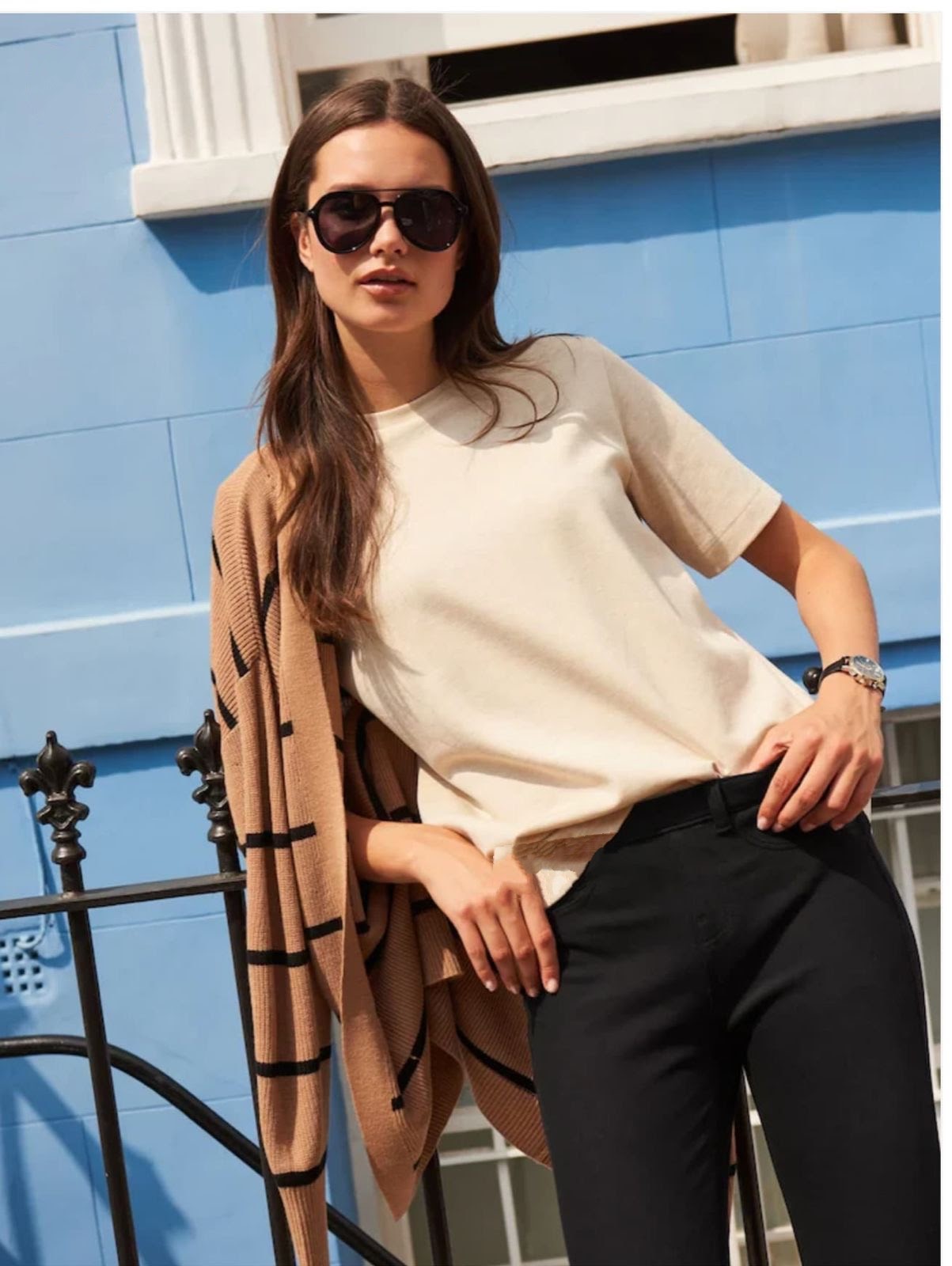Women's Fine-Knit Crewneck T-Shirt – Cream / Oatmeal