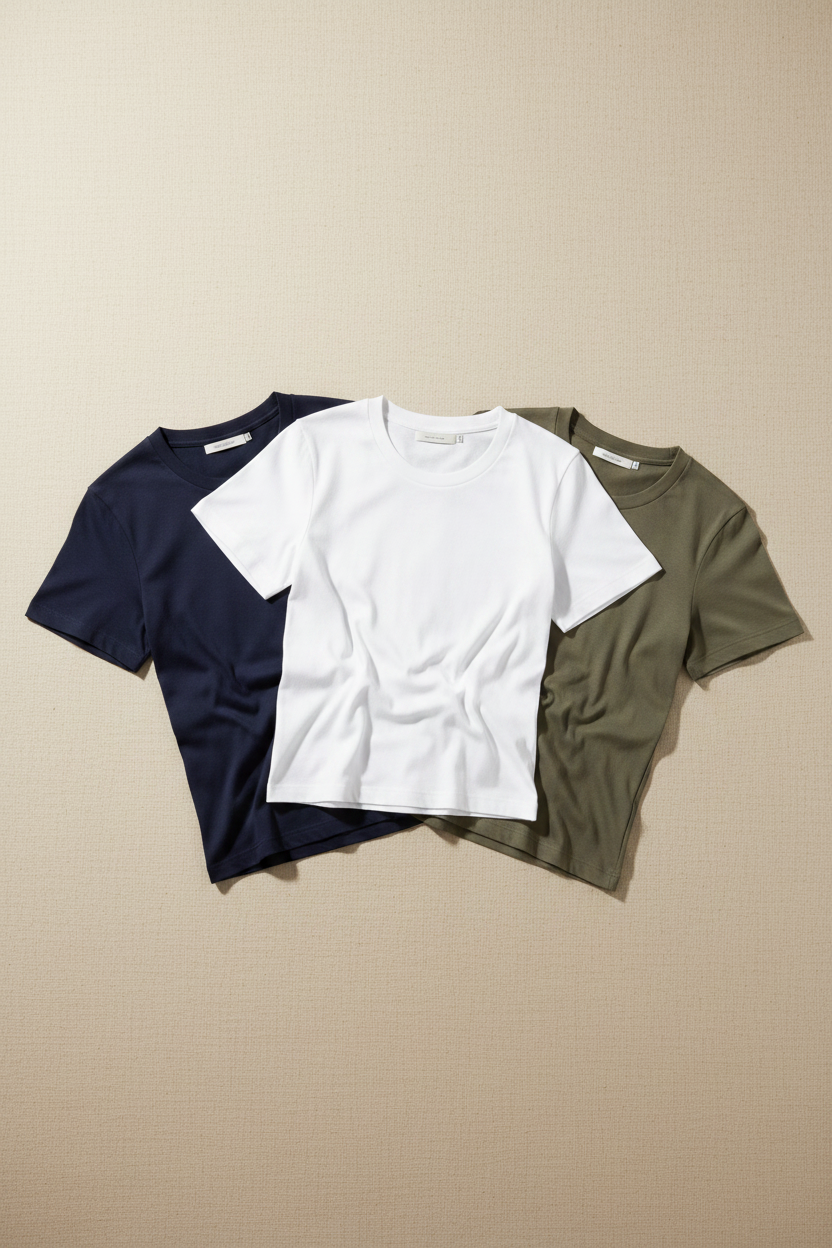 Pack of 3 – Mixed Tees & Shirts flat lay